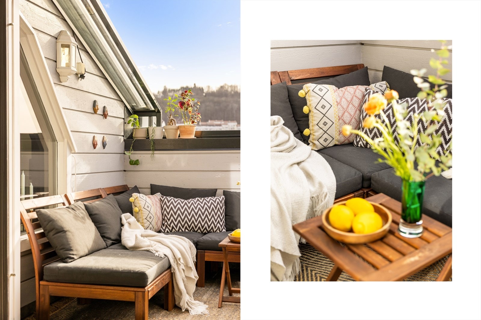 Her har du skyvbart glasstak som kan trekkes over. Galleribilde