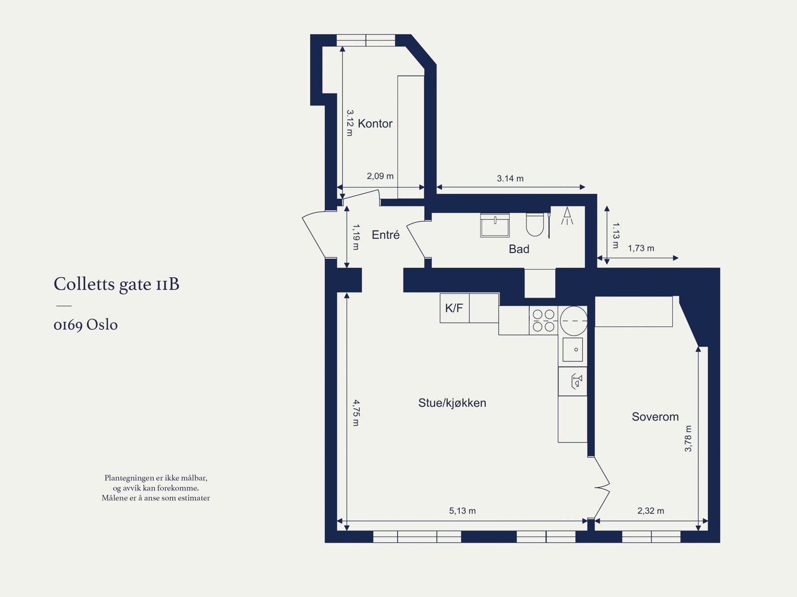Leiligheten har en gjennomgående planløsning i 3. etasje med lun atmosfære. Galleribilde