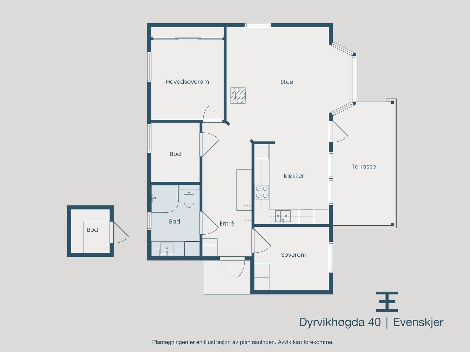 Plantegning Galleribilde