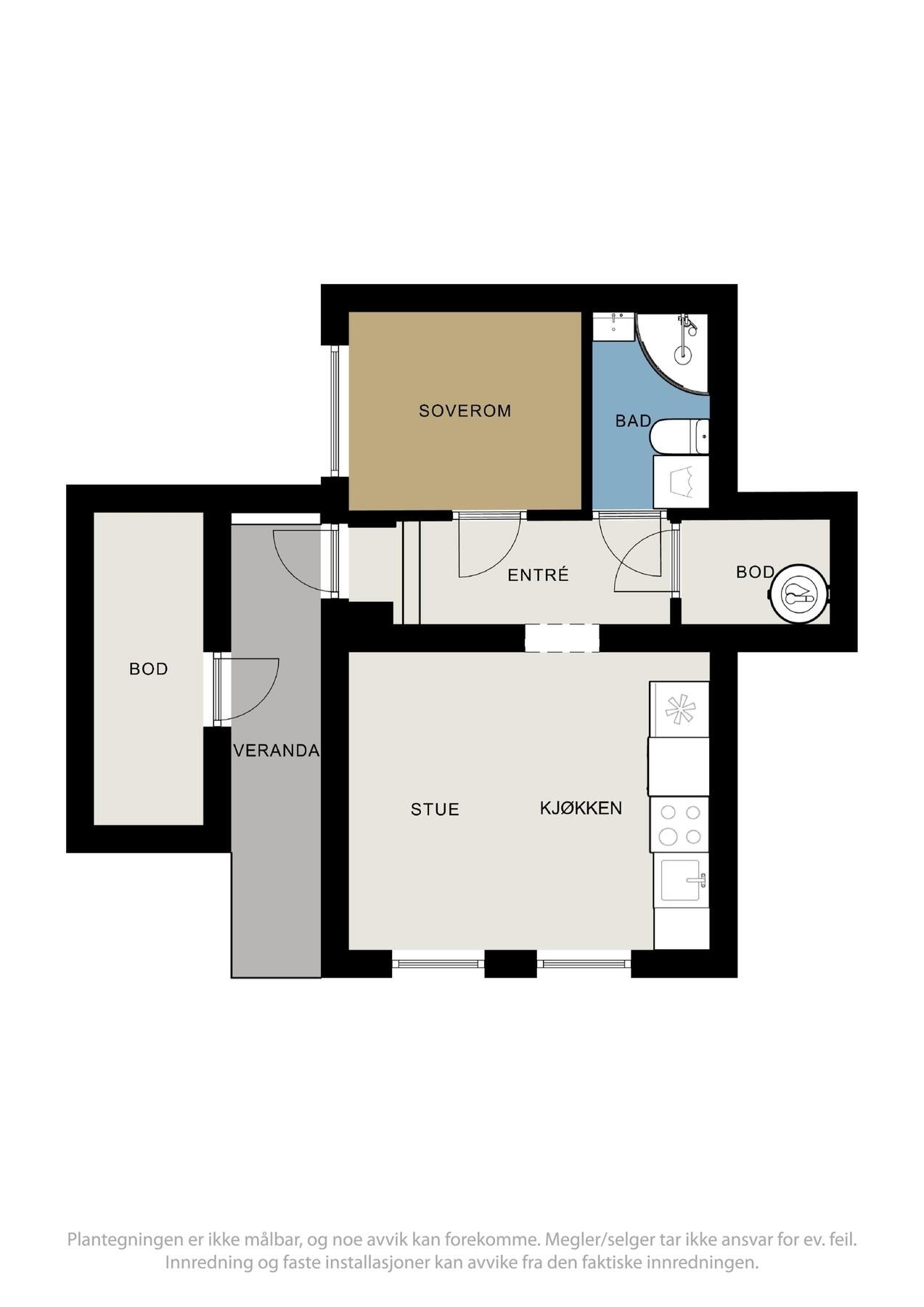 Plantegning Galleribilde