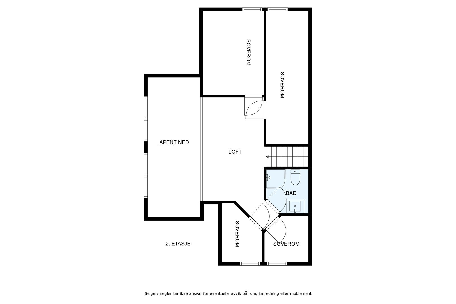 Plantegning 2. etasje. Galleribilde