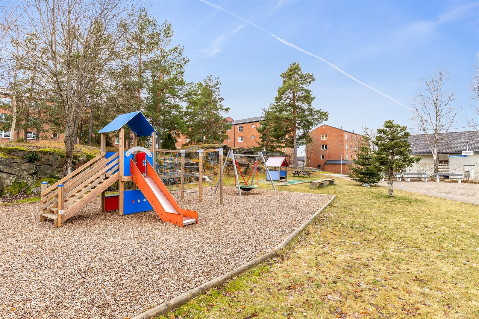 Borettslaget har flere lekeplasser. Galleribilde