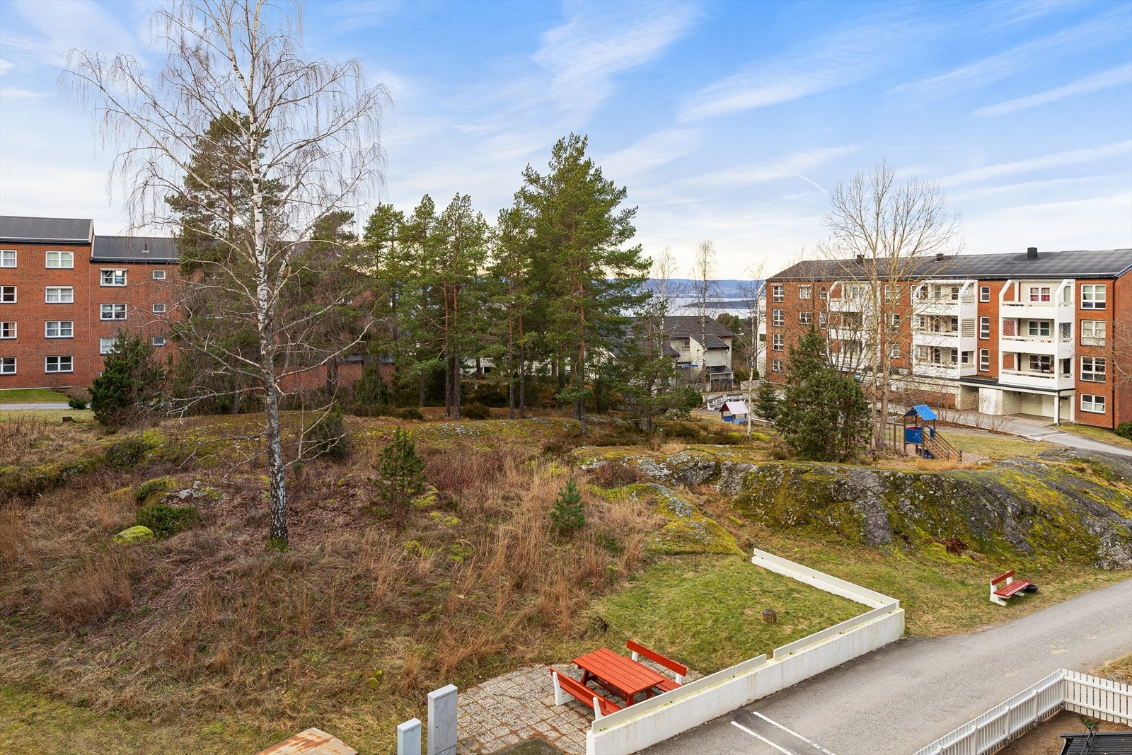 Utsikt fra balkong Galleribilde