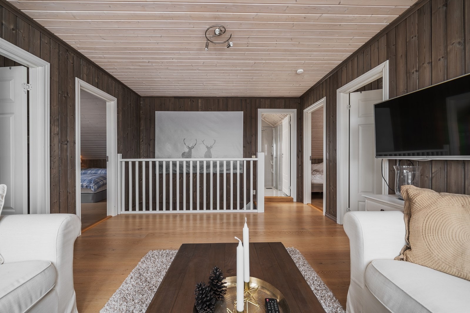 Totalt så er det sengeplass til 13 i hytta. Galleribilde