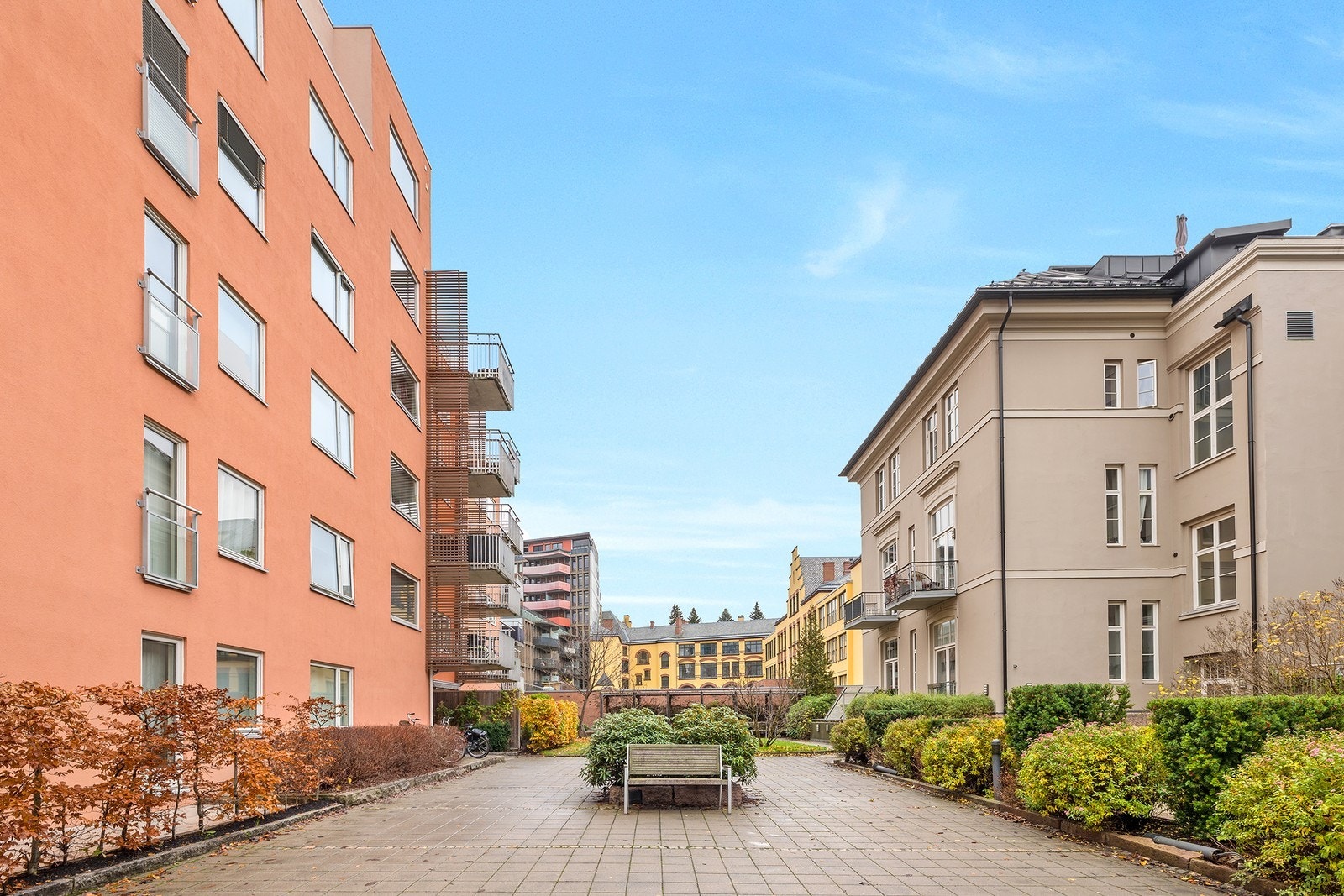 Fasaden sett fra bakgården. Galleribilde