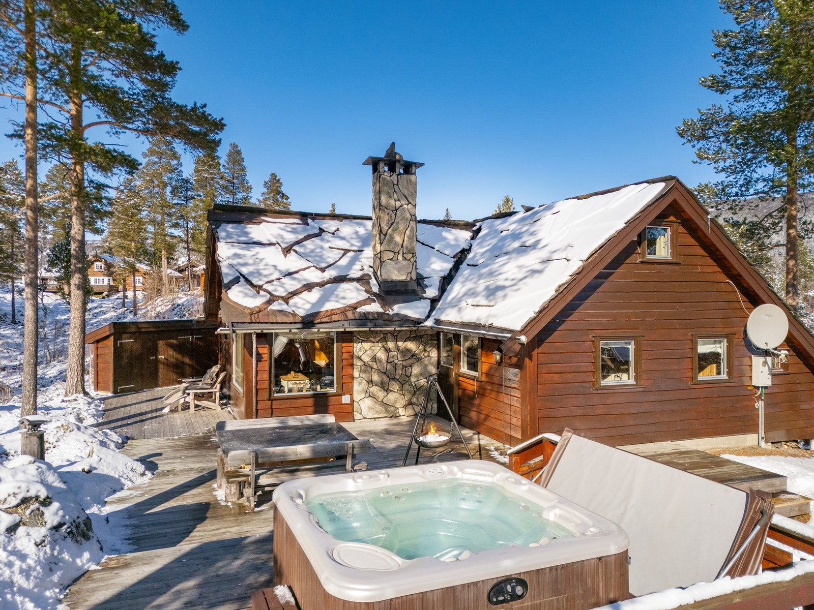 Boblebadet er fra Hotspring, og er god vedlikeholdt og renset alle år Galleribilde