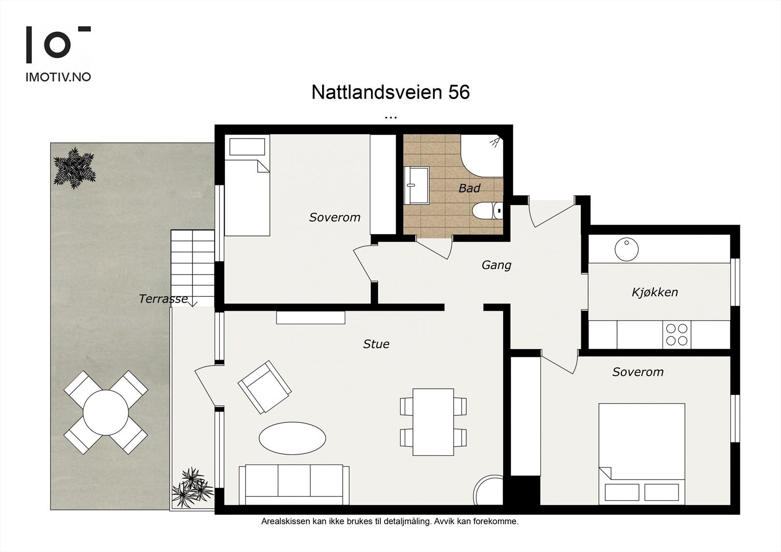 - Plantegning, i tillegg disponerer leiligheten to eksterne boder - Galleribilde