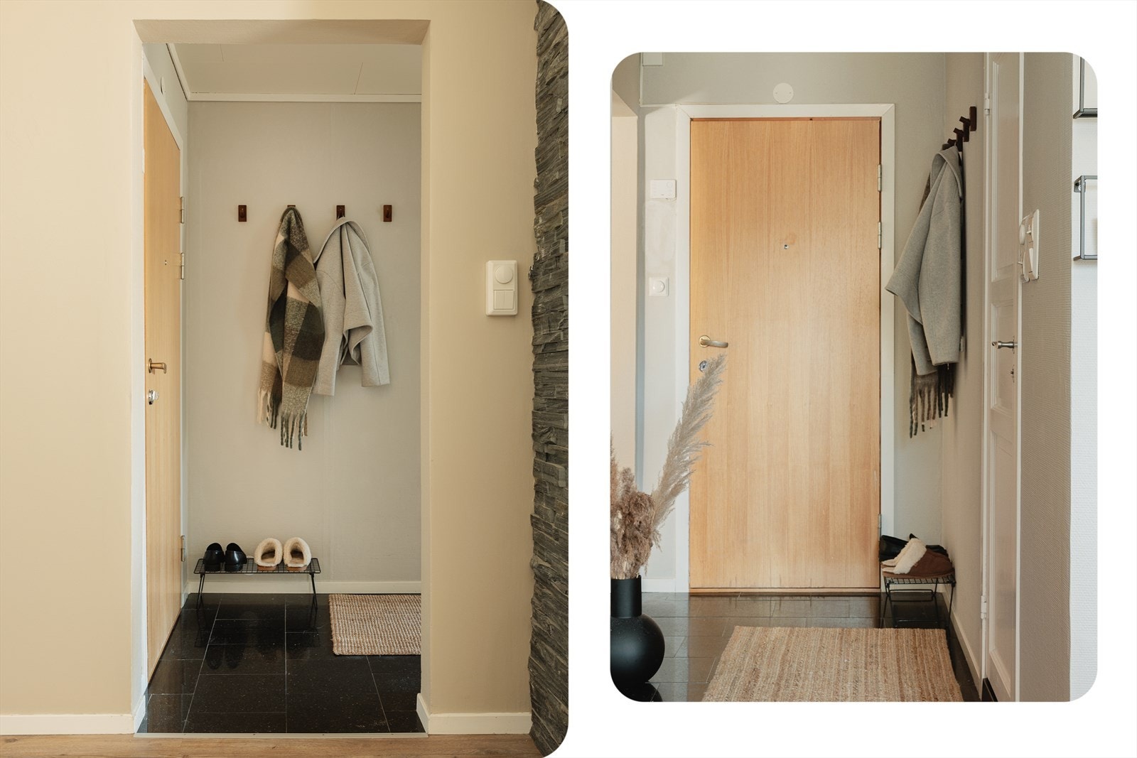 Overflatene består av fliser på gulv med varmekabler. Galleribilde