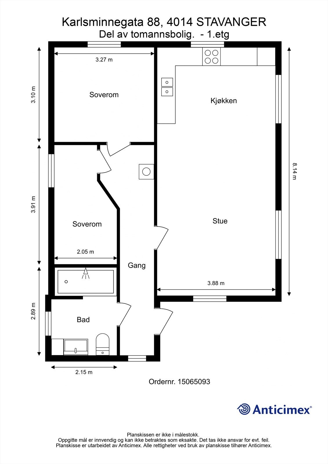 Plantegning 1.Etasje. Galleribilde