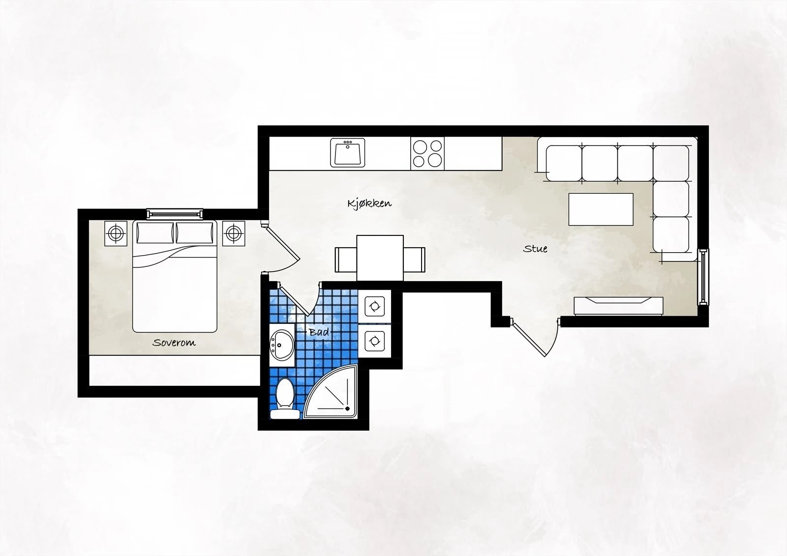 Plantegning Galleribilde