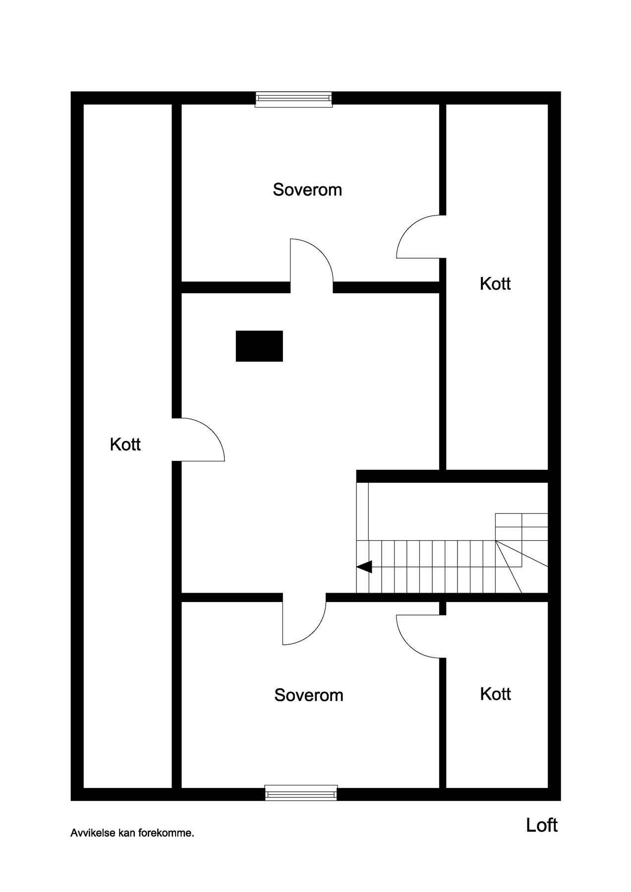 Plantegning loft Galleribilde