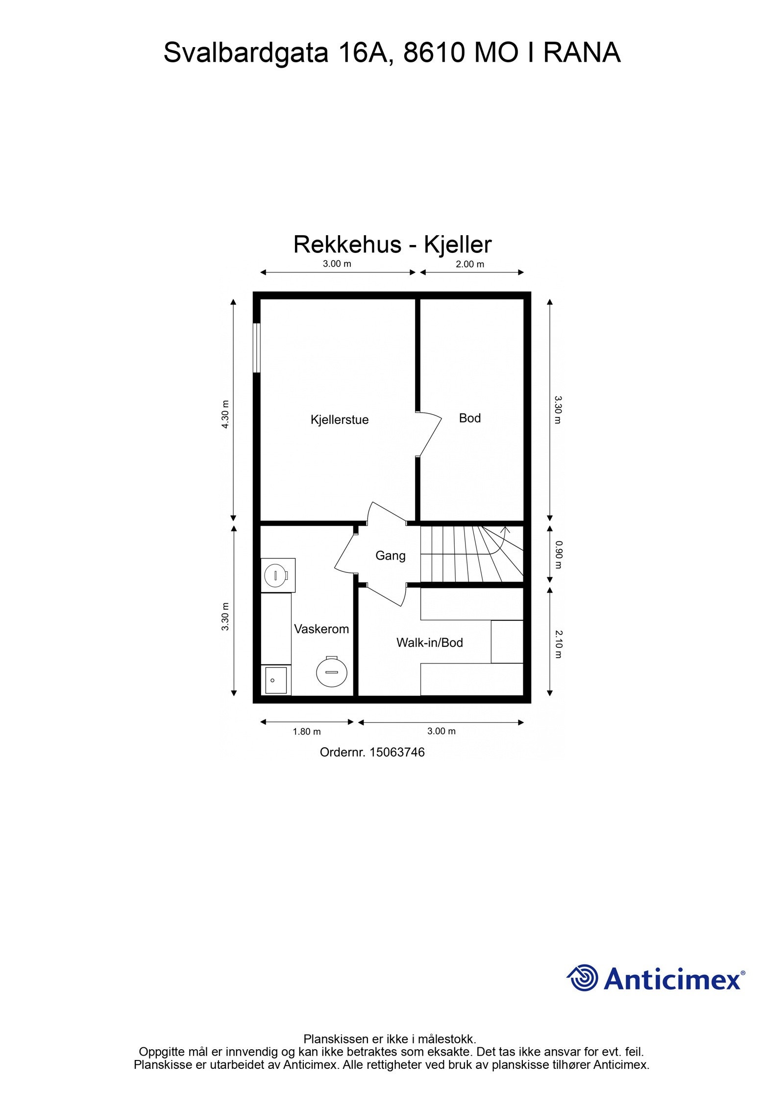 Plantegning kjeller Galleribilde
