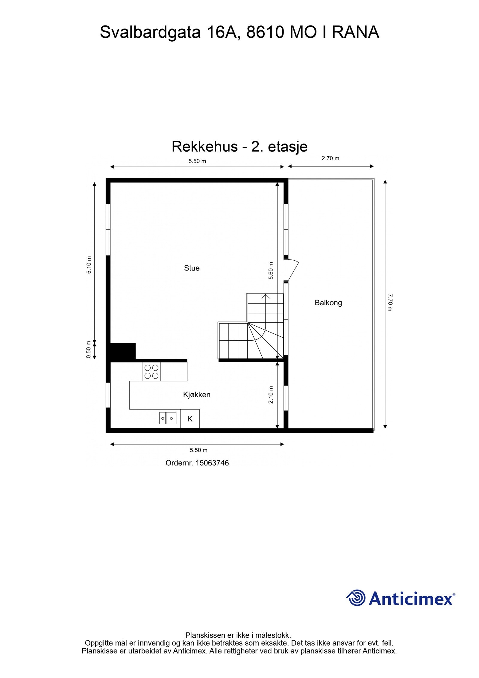 Plantegning 2. etasje Galleribilde