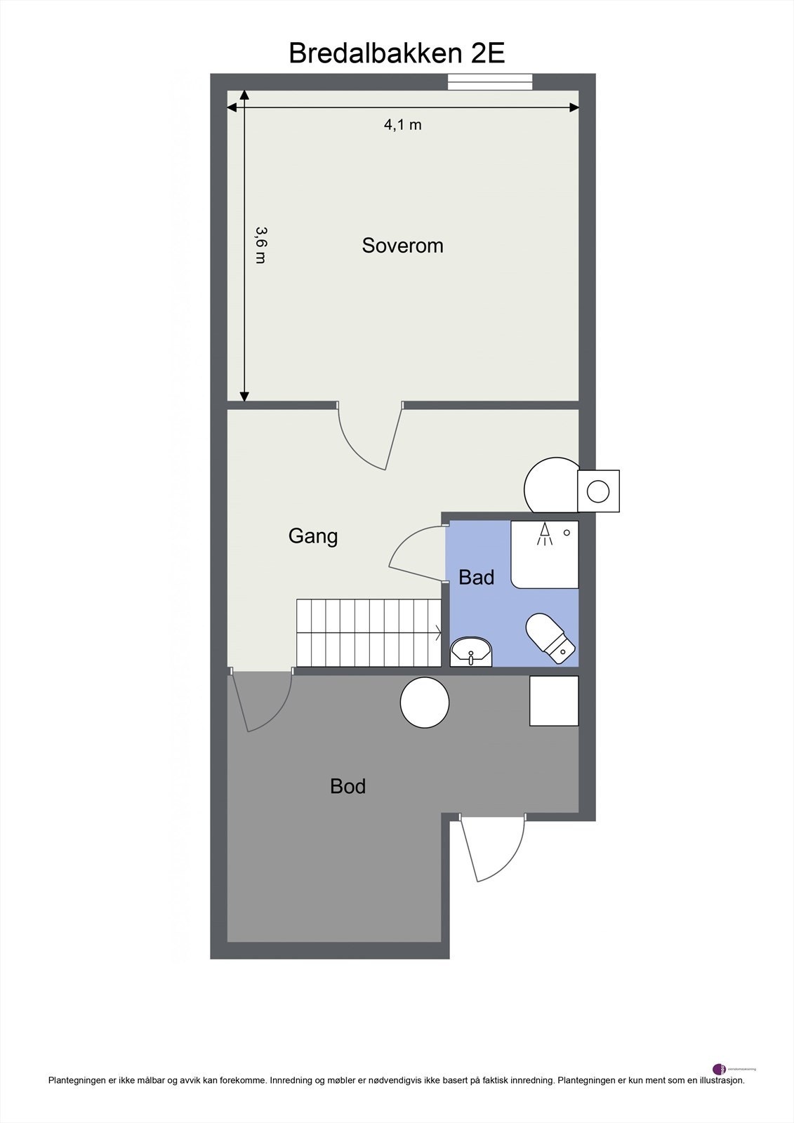 Plantegning underetasje. Galleribilde