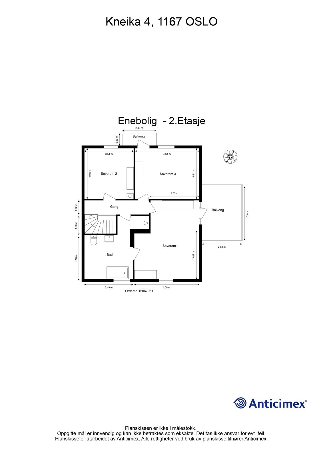 Planskisse 2. Etg. Galleribilde