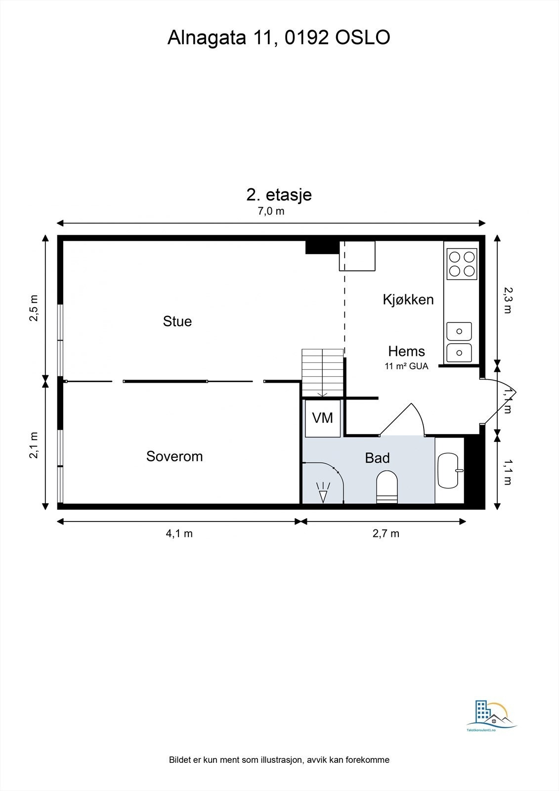 Plantegning til orientering. Galleribilde