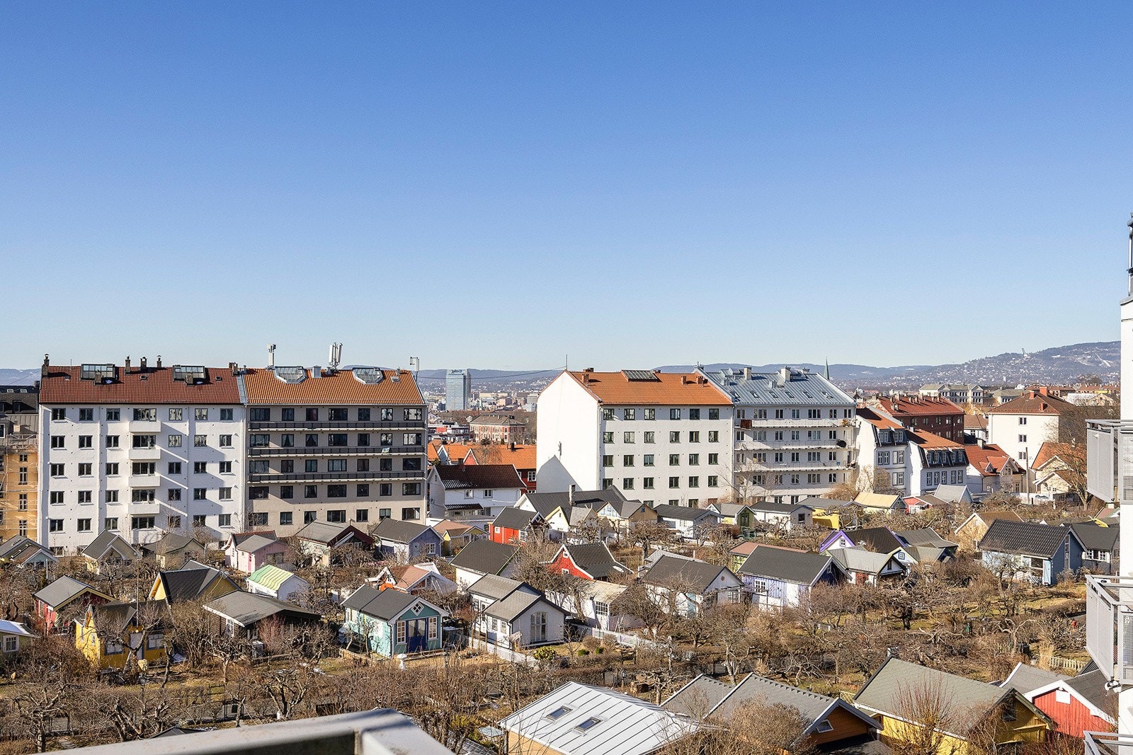 Utsikten fra leiligheten er spesielt god Galleribilde