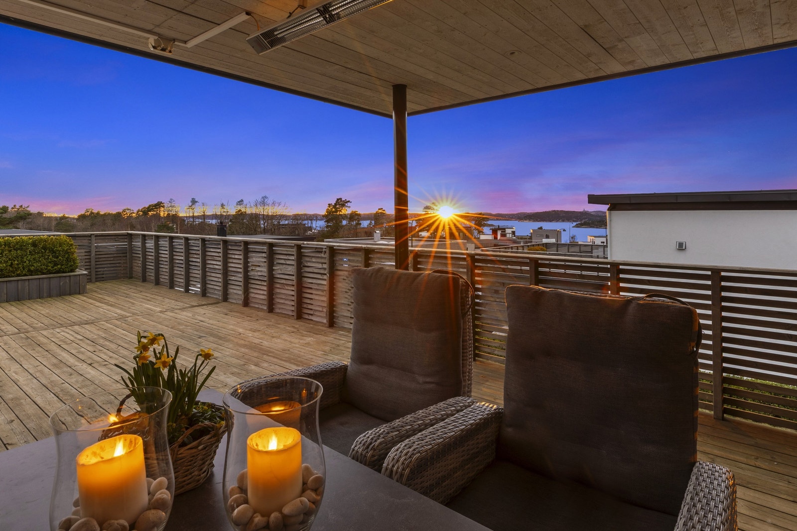 Nydelig utsikt også på kveldstid. Galleribilde