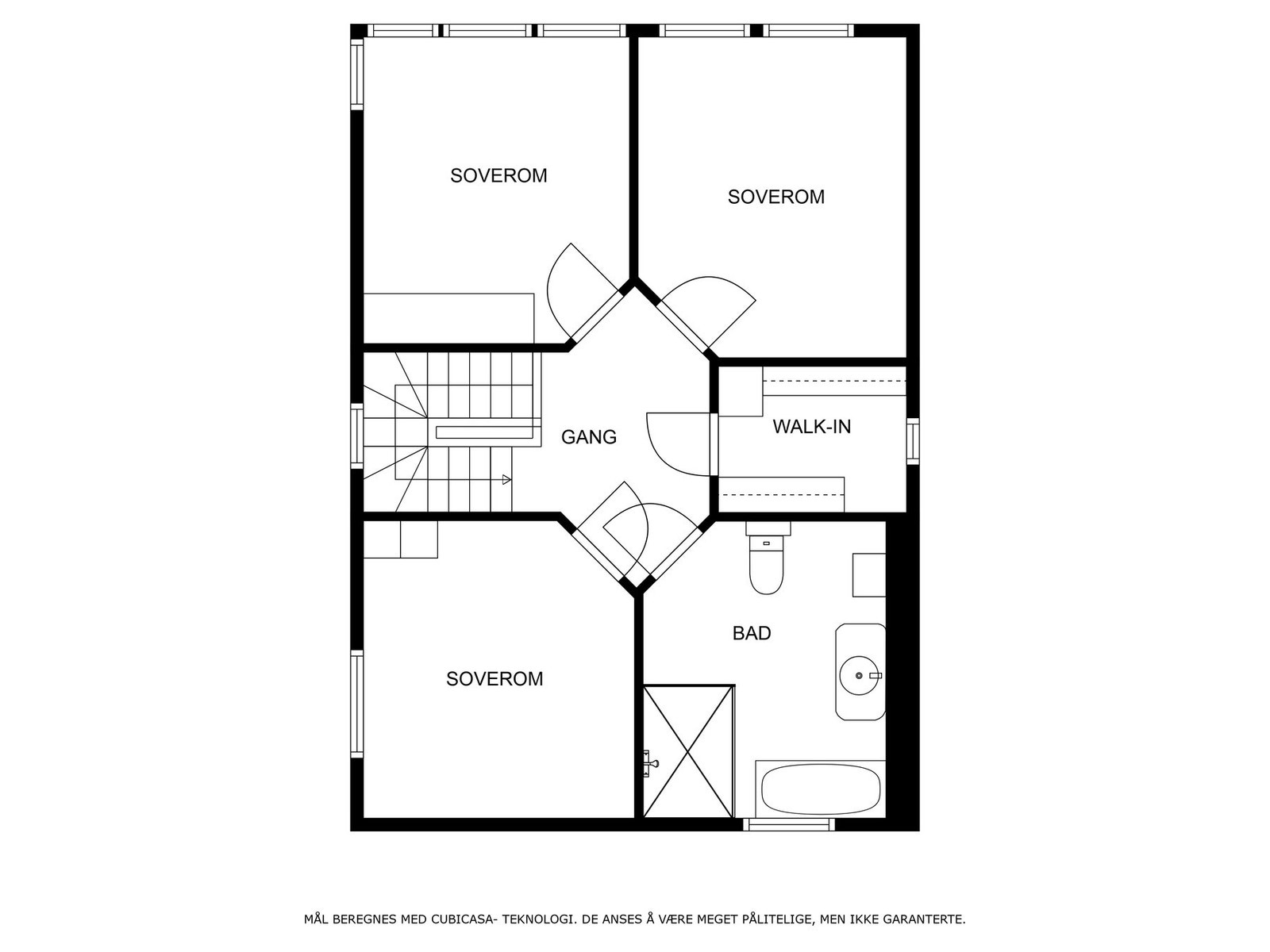 Plantegning 2. etasje Galleribilde
