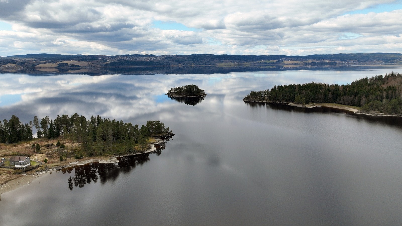 Øyeren sett fra Gansvika Galleribilde