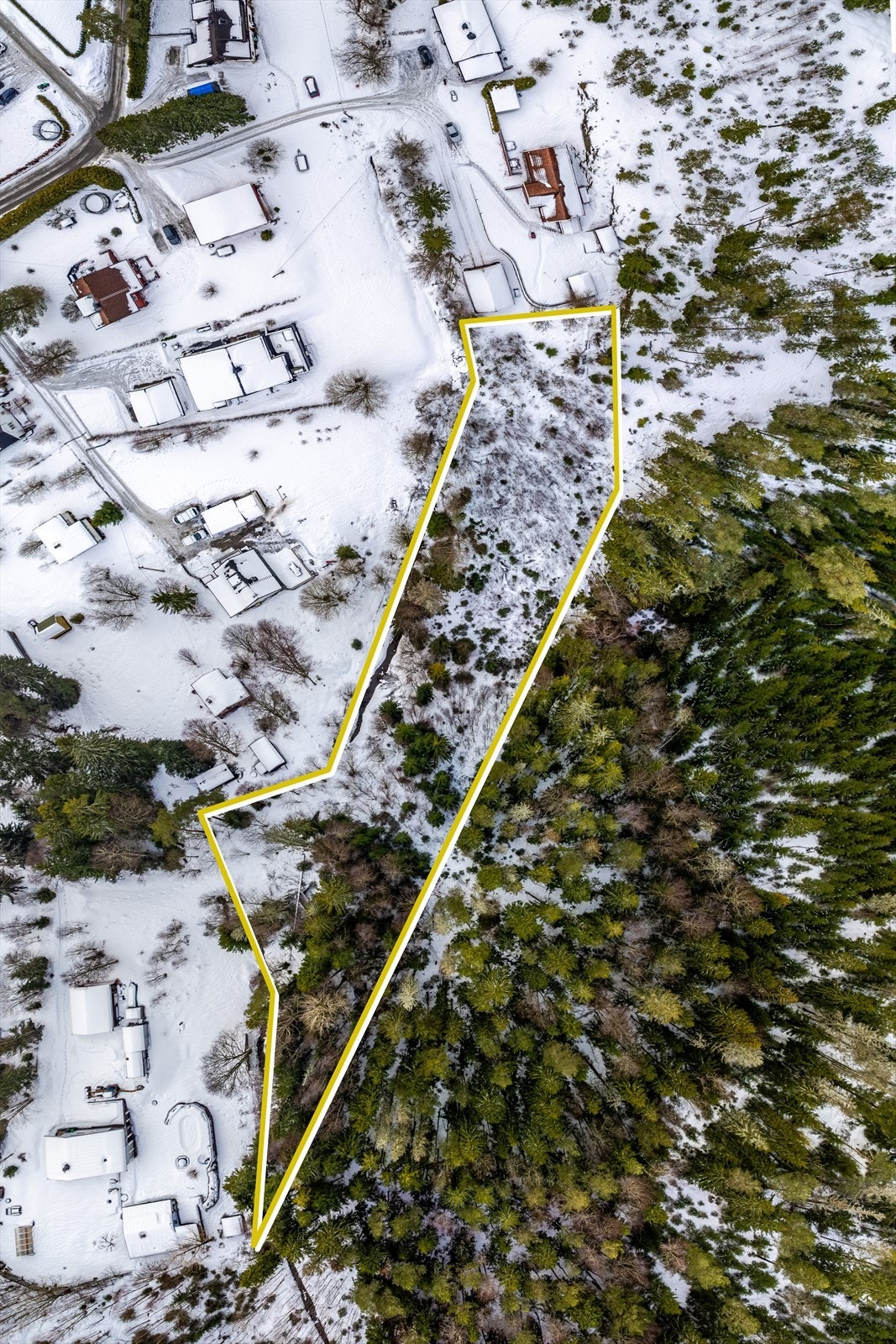 Tomtegrensen til del av tomten Galleribilde