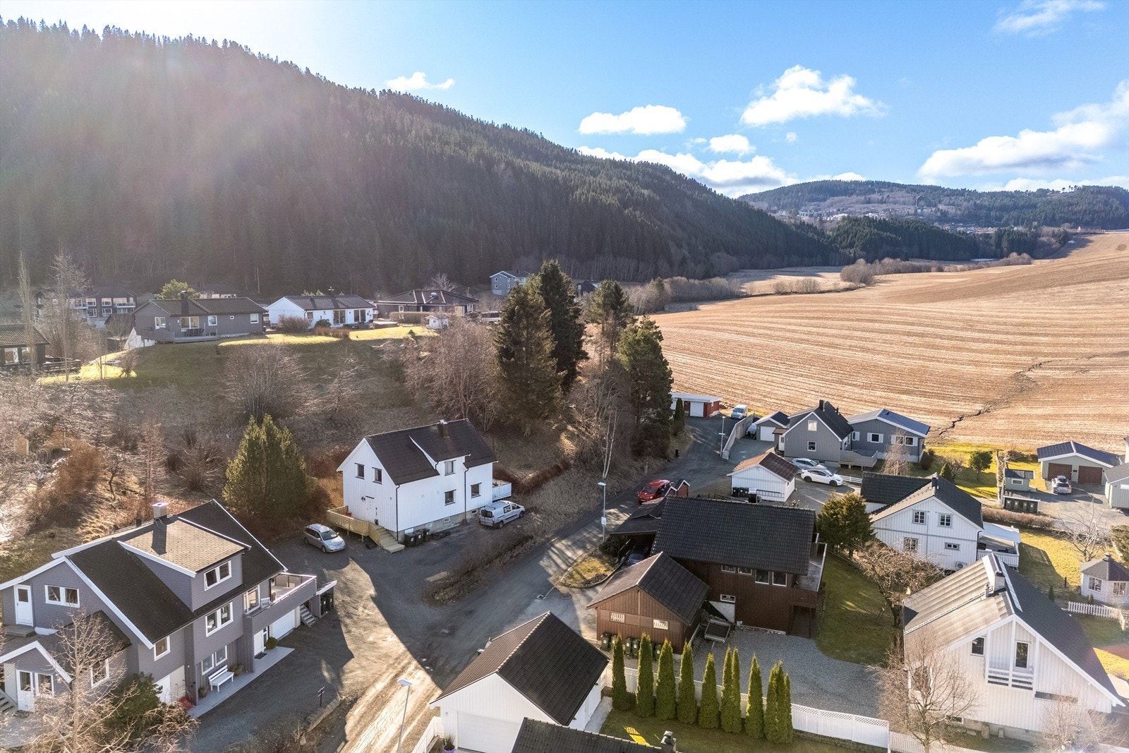 I nærområdet finner du flere butikker og Grillstadporten kjøpesenter hvor det er dagligvarehandel (søndagsåpen), apotek, frisør, treningssenter, post, blomsterbutikk m.m Galleribilde