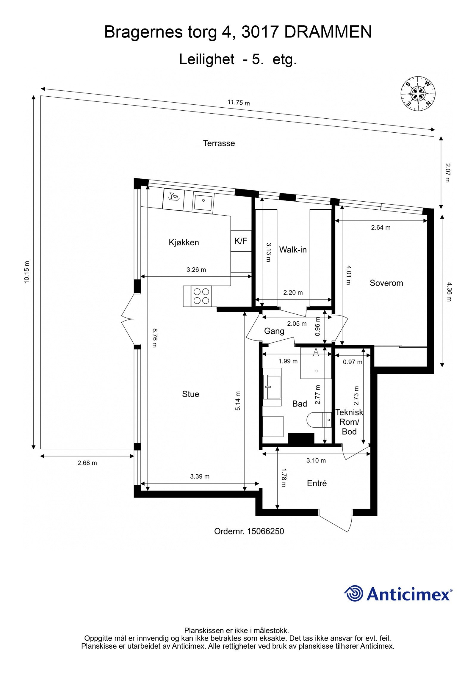 Plantegning 5. etg. Galleribilde
