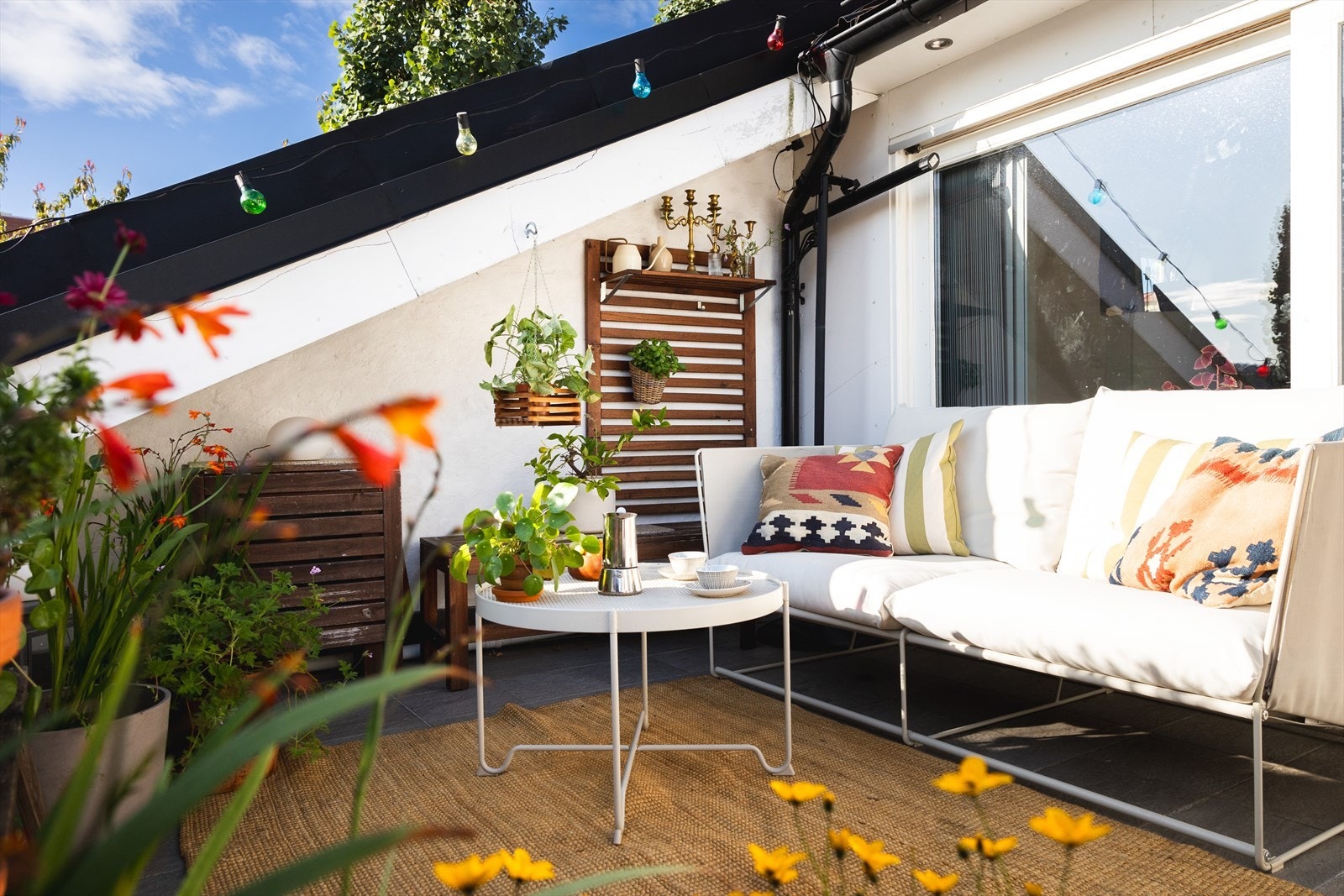 Takterrassen på sommerstid Galleribilde