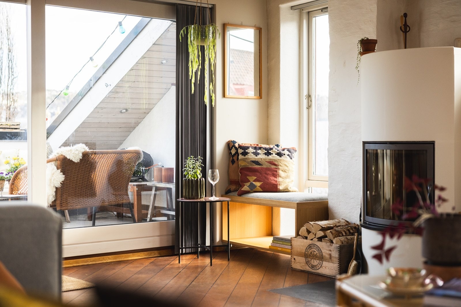 Leiligheten har en spennende planløsning med et gulvareal på hele 107 kvm. Galleribilde