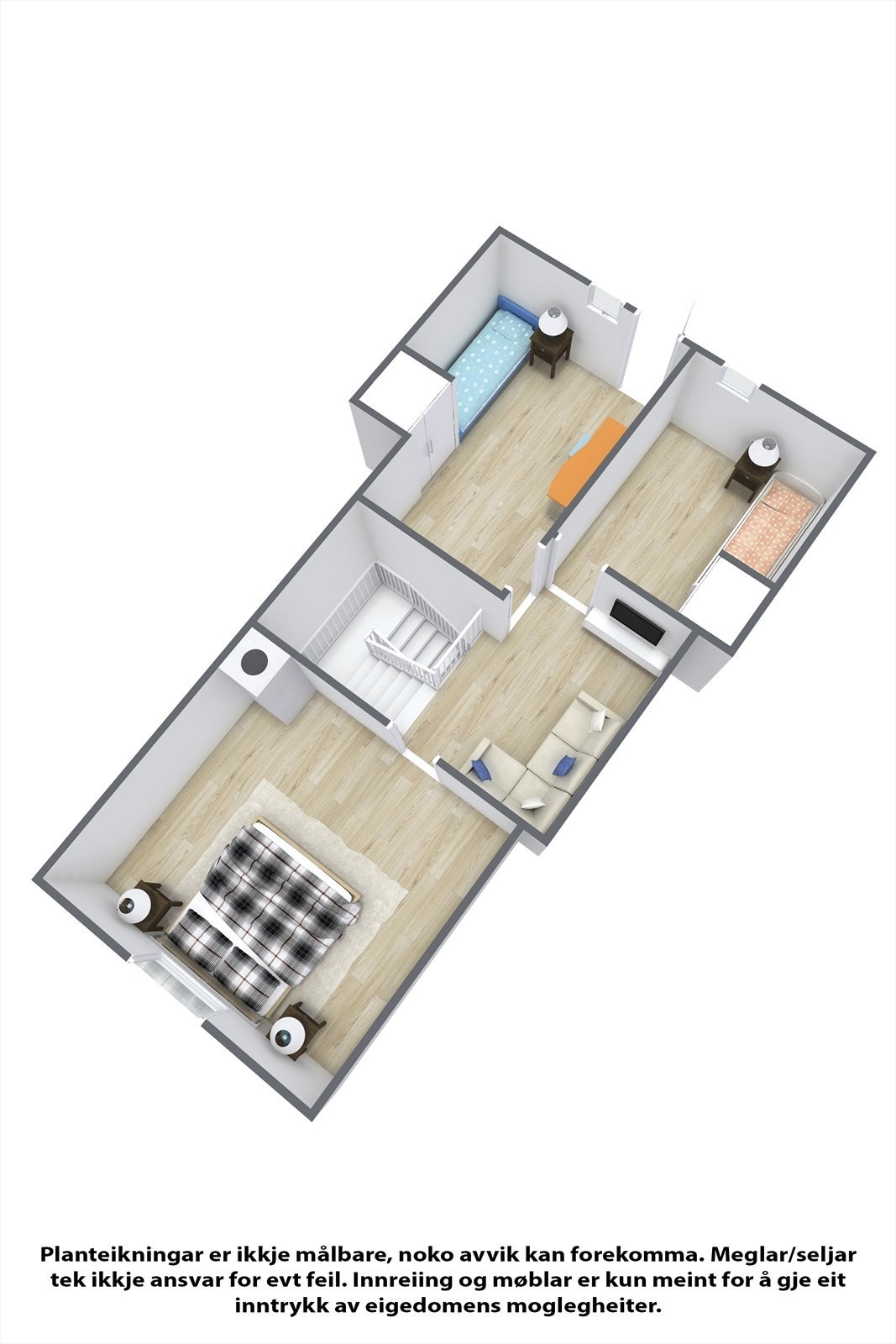 Planteikning 3D Loft Galleribilde