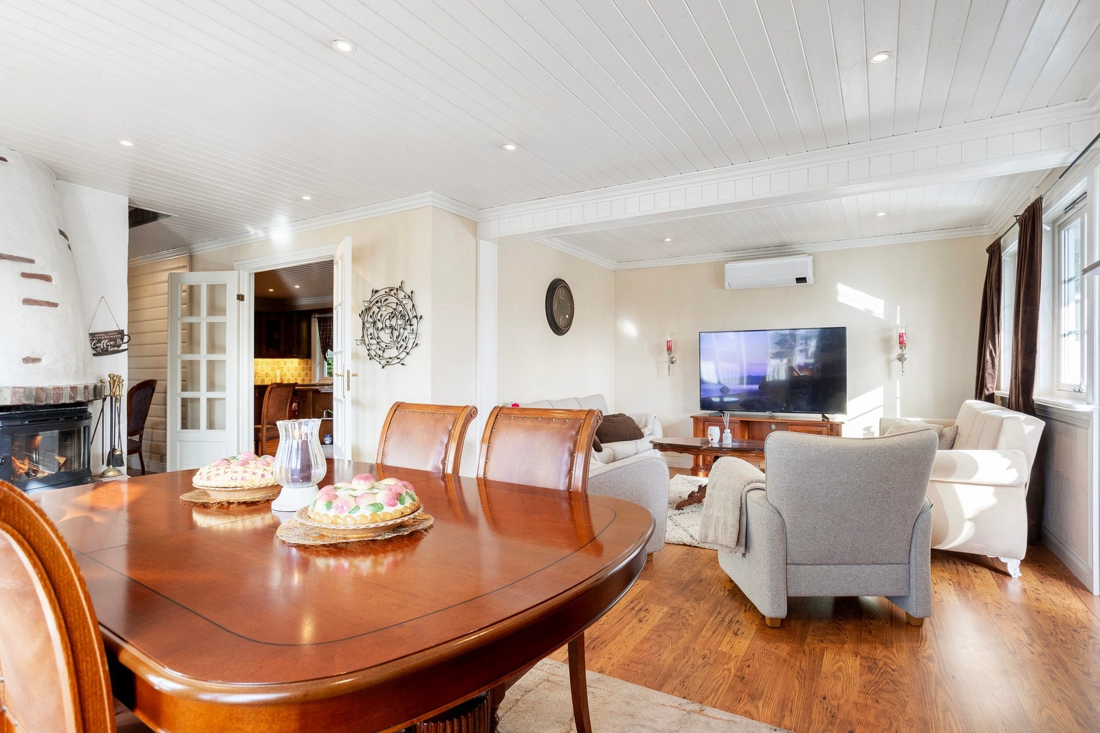 Plass til spisebord i stuen. Galleribilde