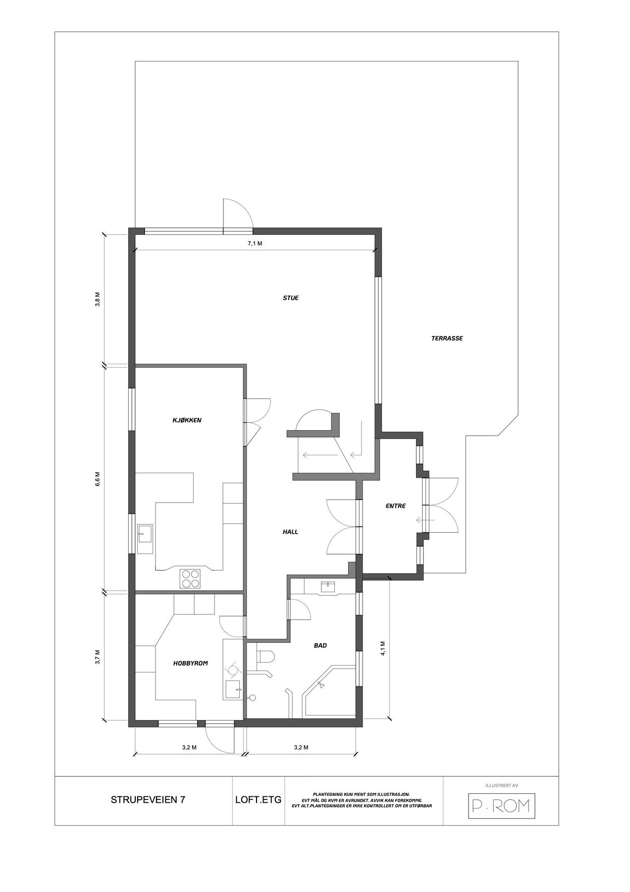 Plantegning 1.etg. Galleribilde