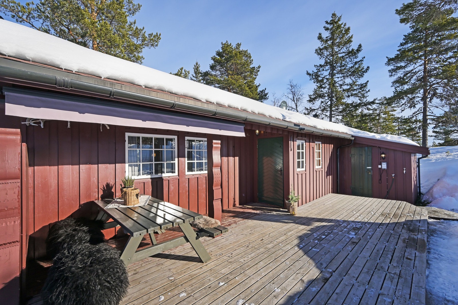 Praktisk også med stor markise her Galleribilde