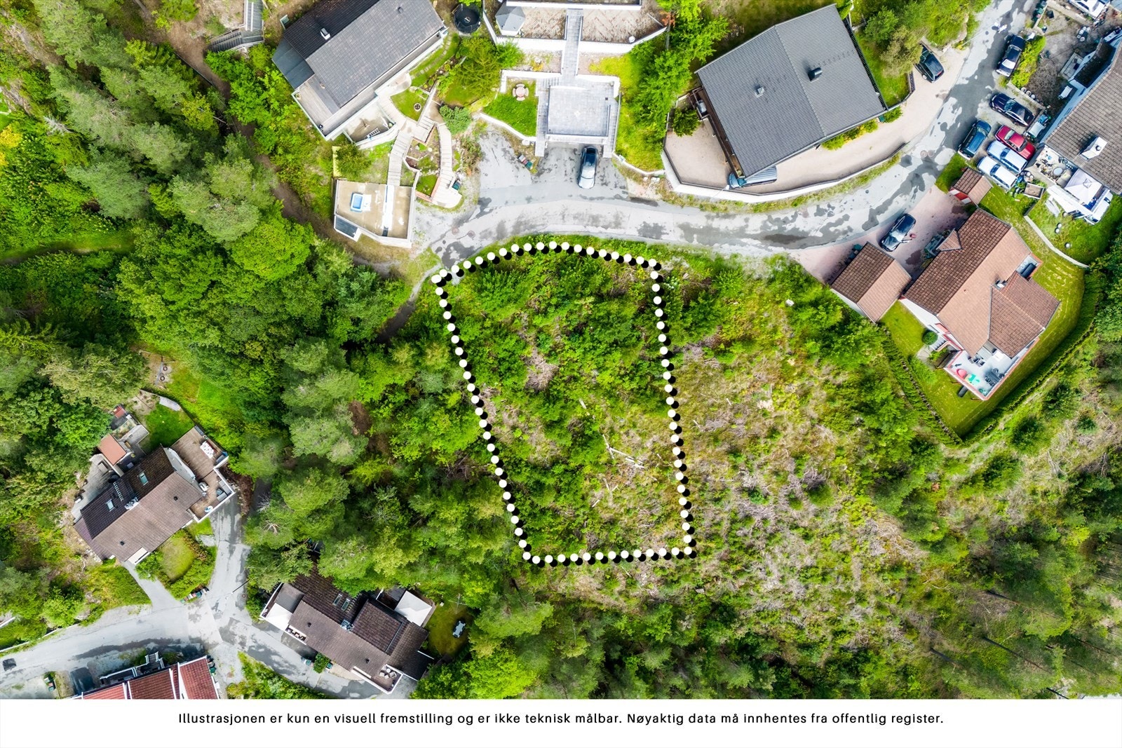 God intern beliggenhet i blindvei Galleribilde