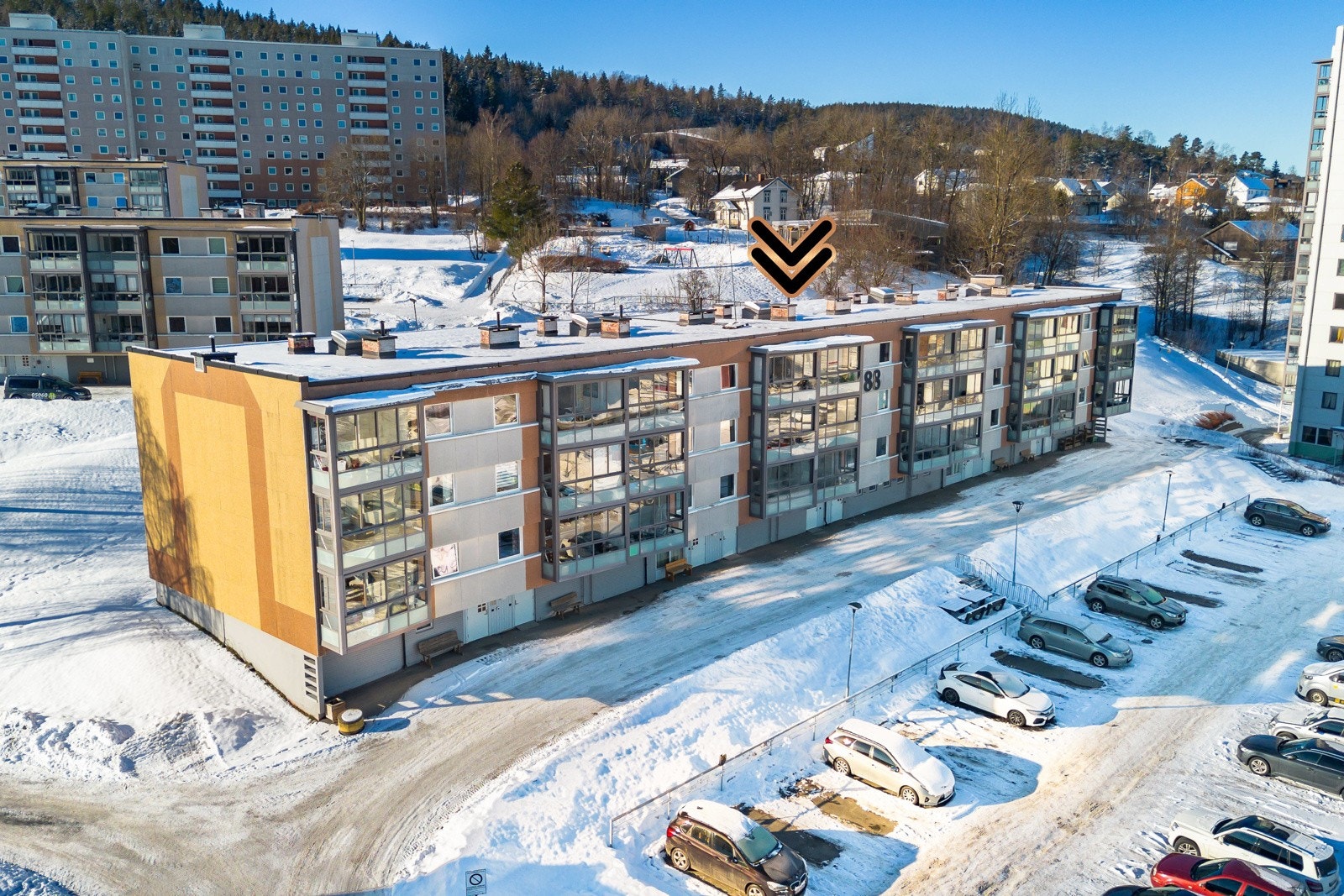 Leiligheten har utmerket beliggenhet på Fjell i Drammen kommune. Galleribilde