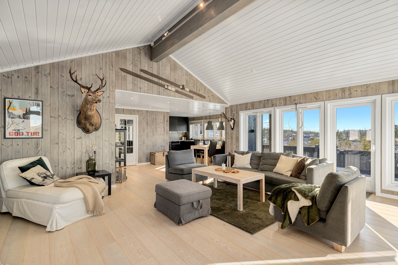 Åpen stue- og kjøkkenløsning Galleribilde