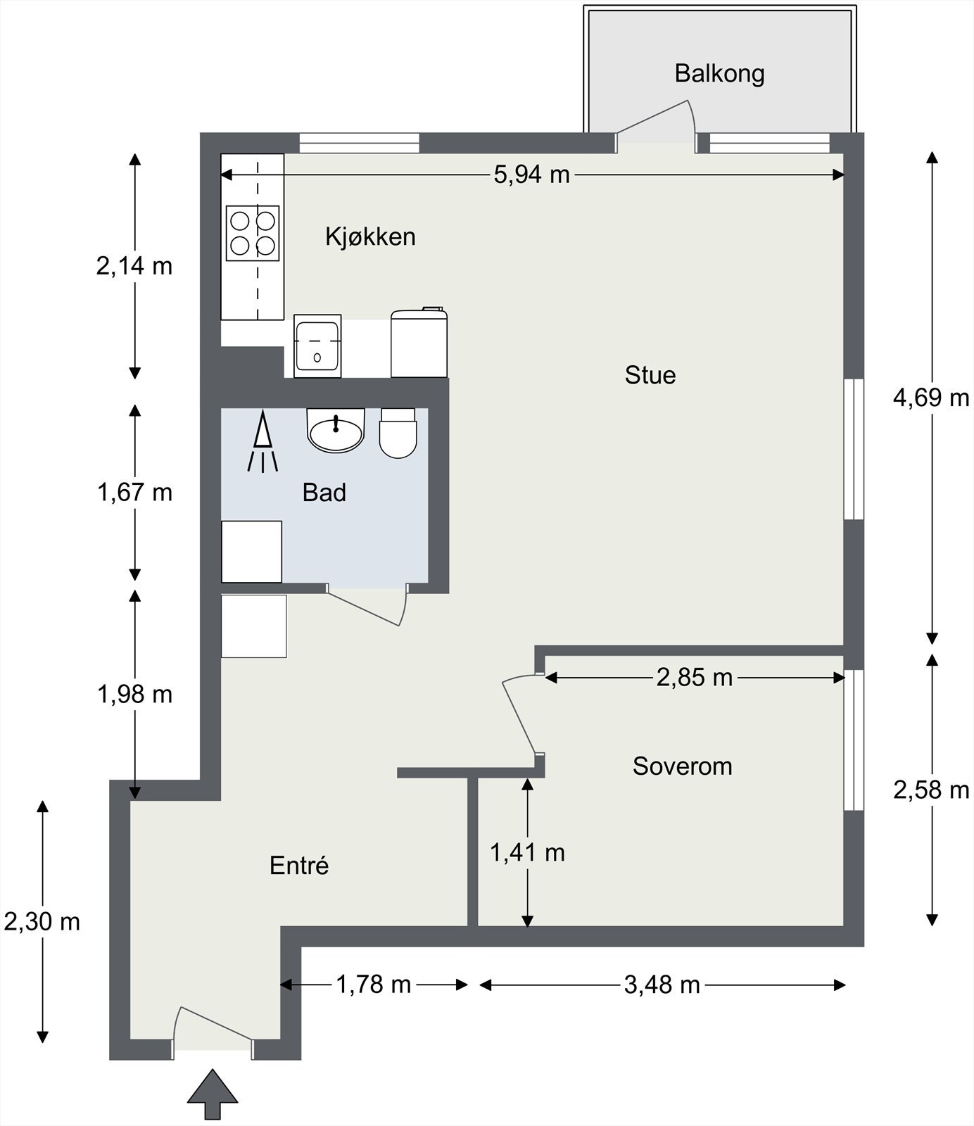 Plantegning Galleribilde