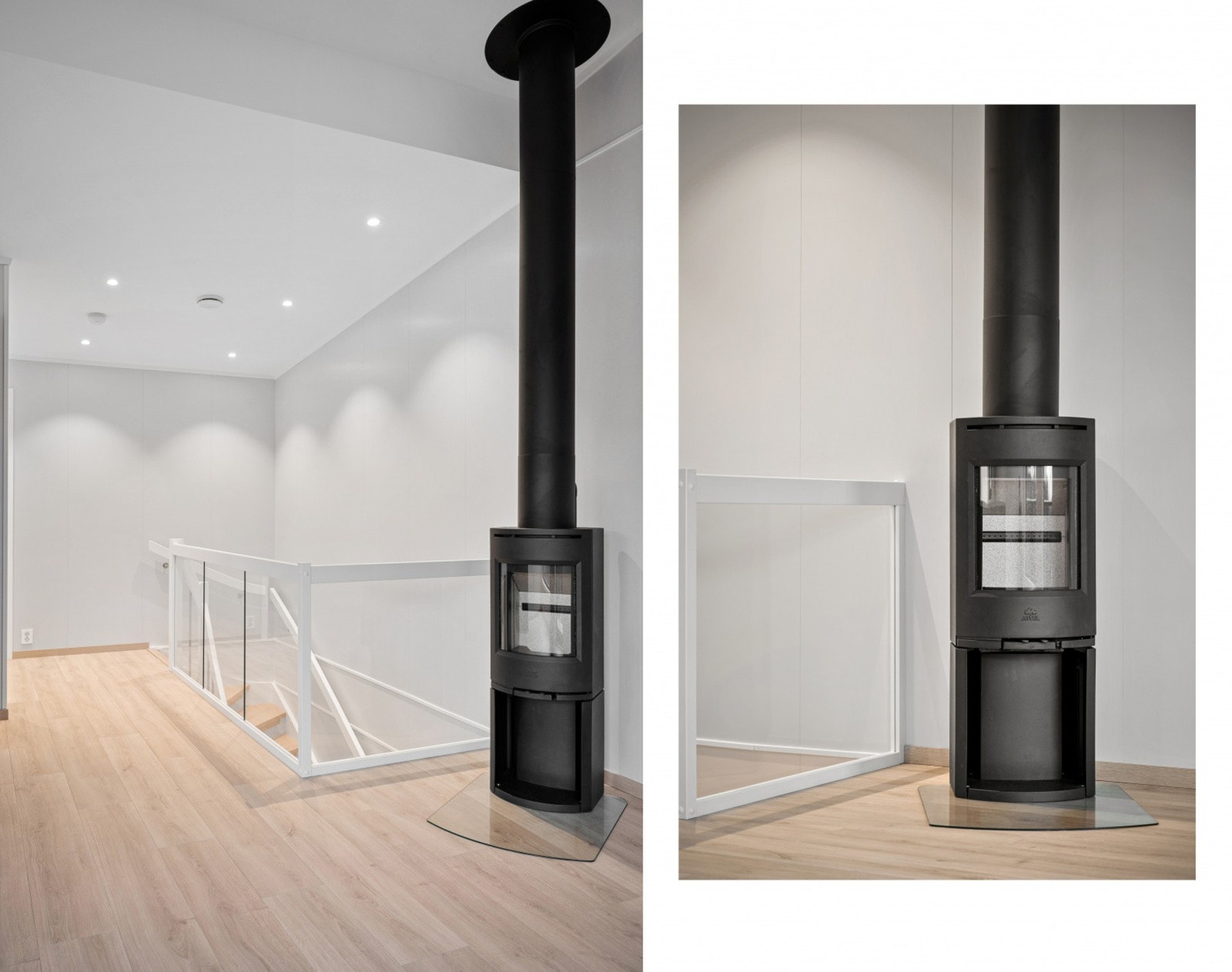 Vedovn i stuen varmer effektiv på kalde dager og gir god atmosfære Galleribilde