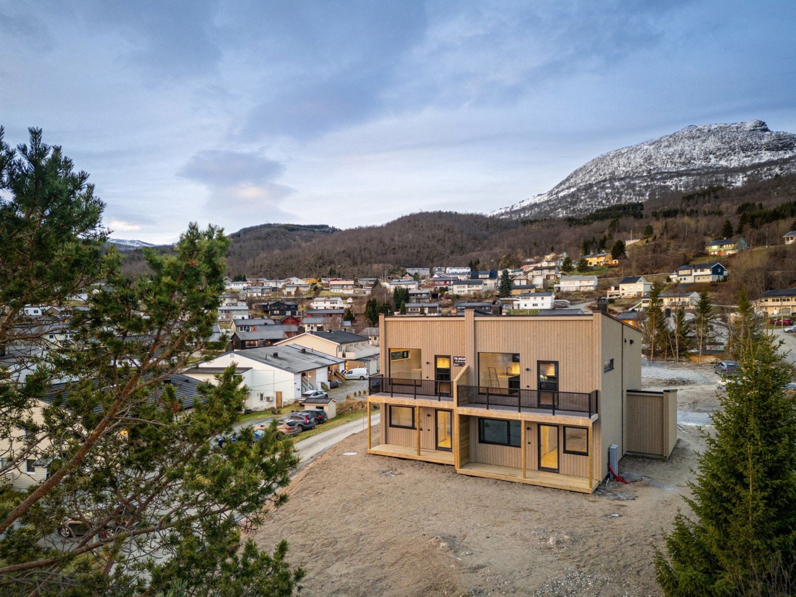 Pene materialvalg også utvendig, som gir et moderne uttrykk Galleribilde