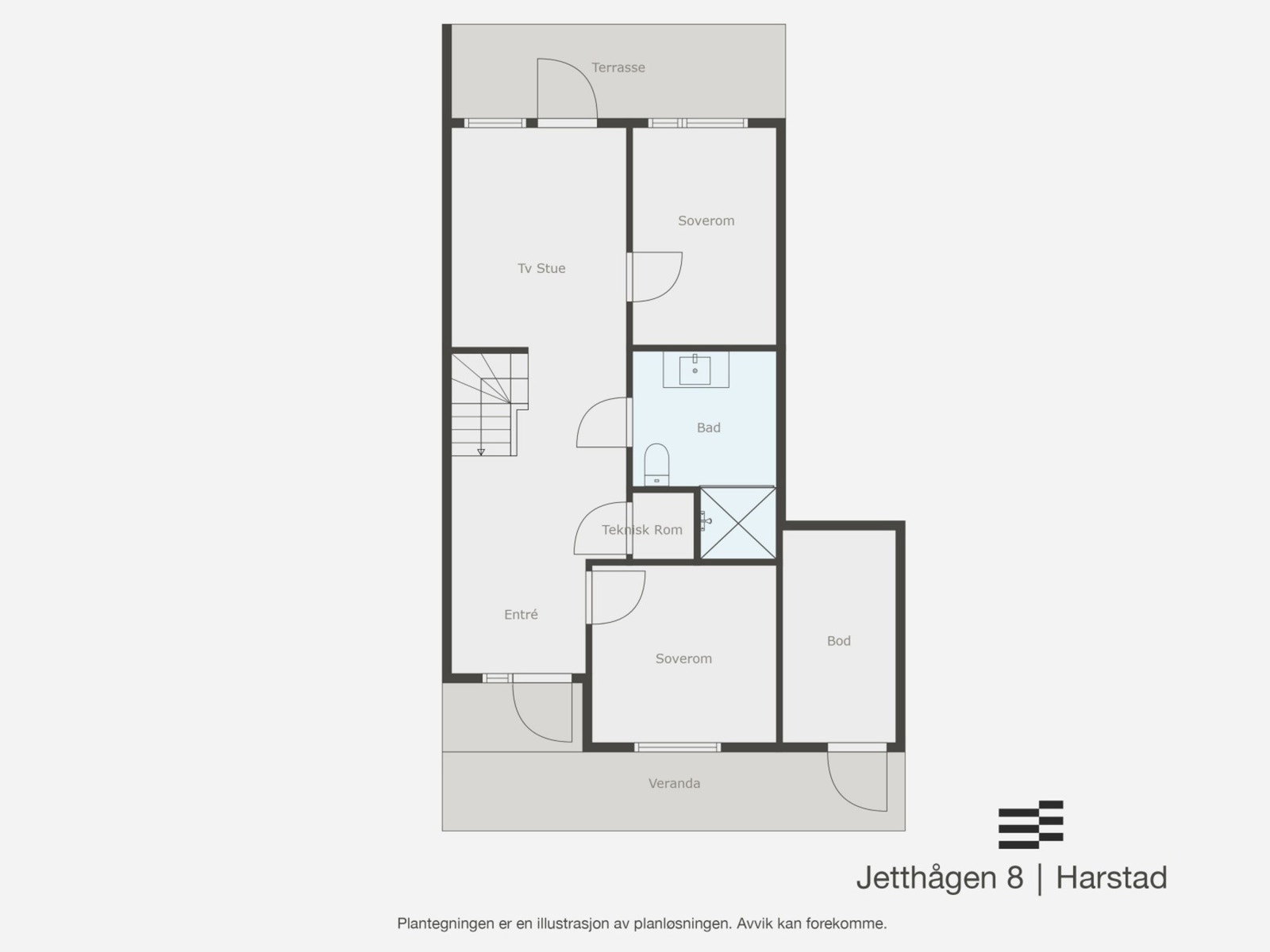 Plantegning 1.etasje Galleribilde