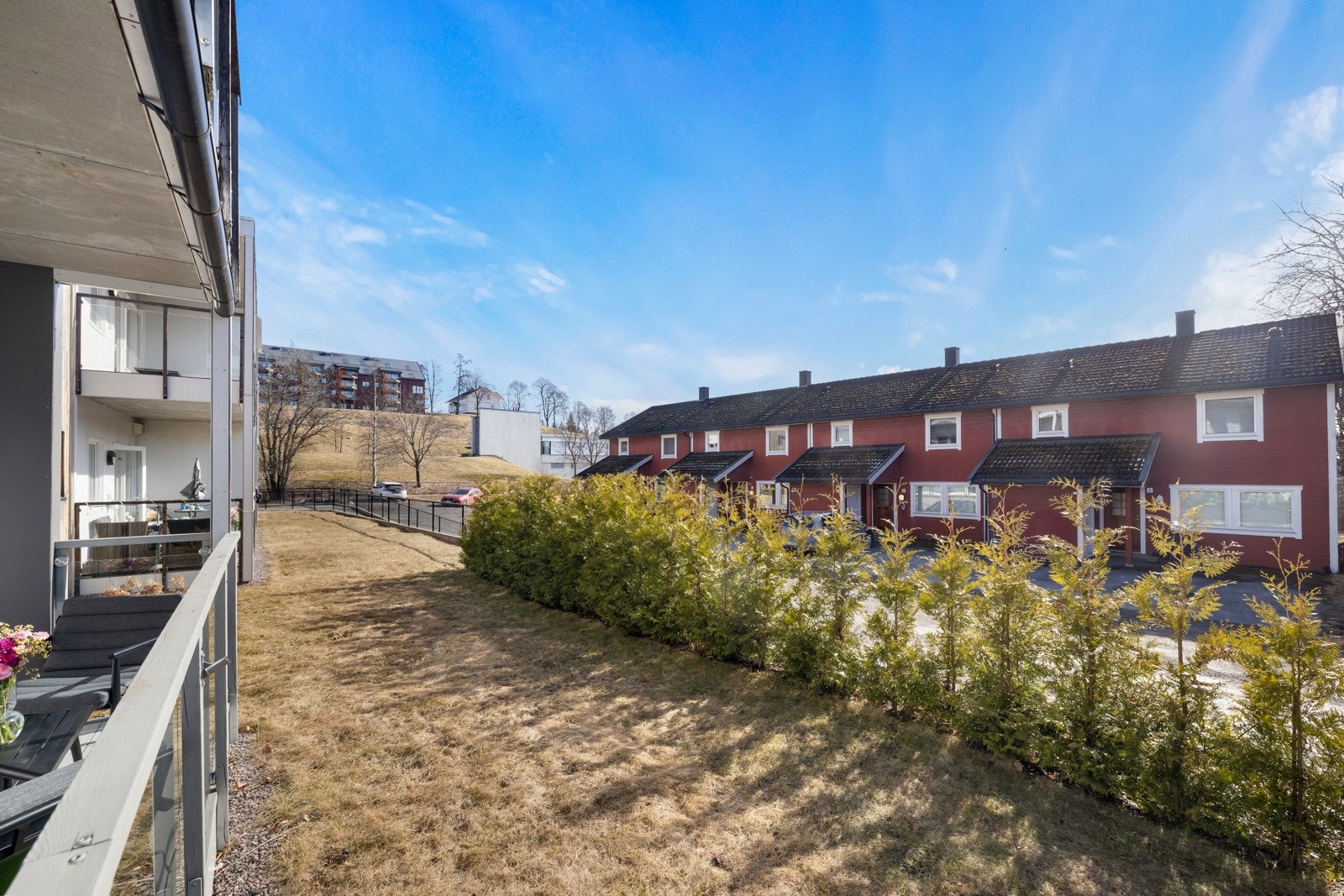 Utsikt fra balkong. Galleribilde