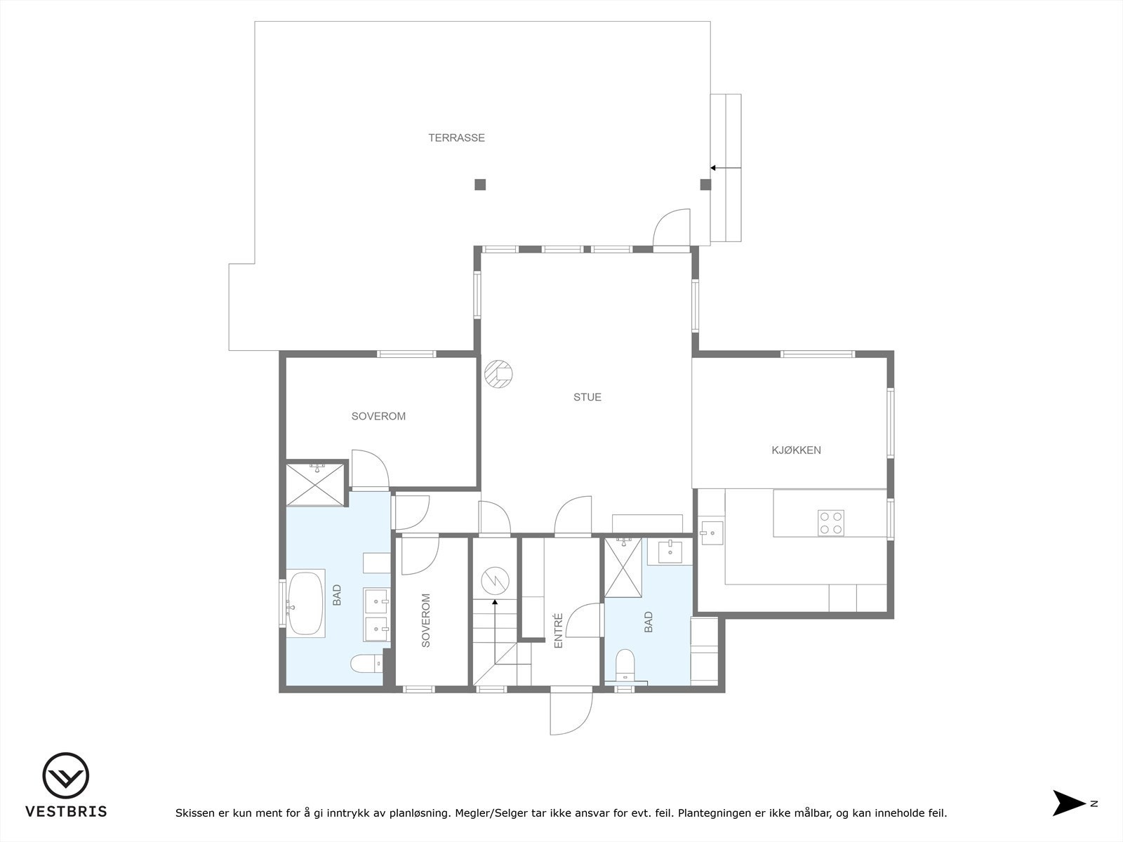 Plantegning hovedplan Galleribilde
