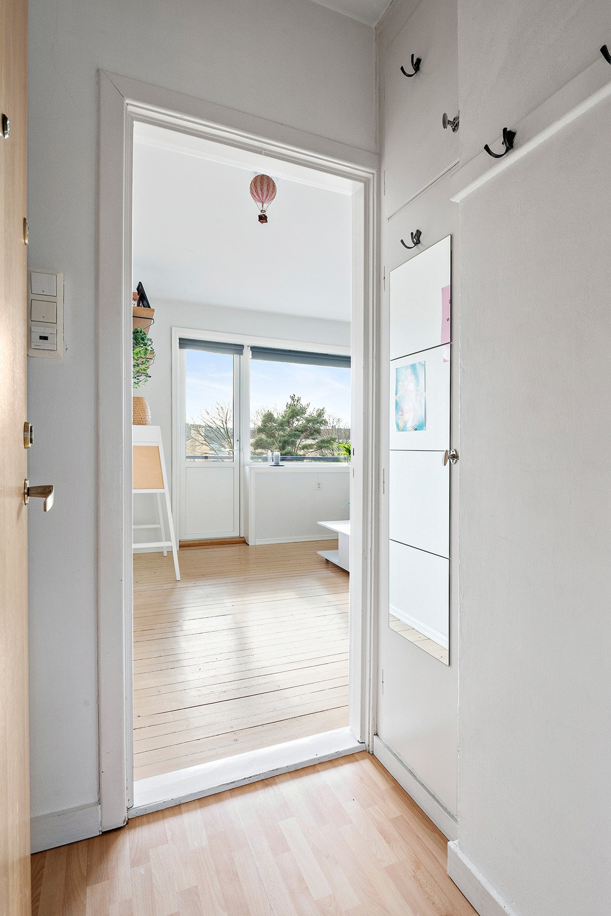 Entré med plassbygget skap. Galleribilde