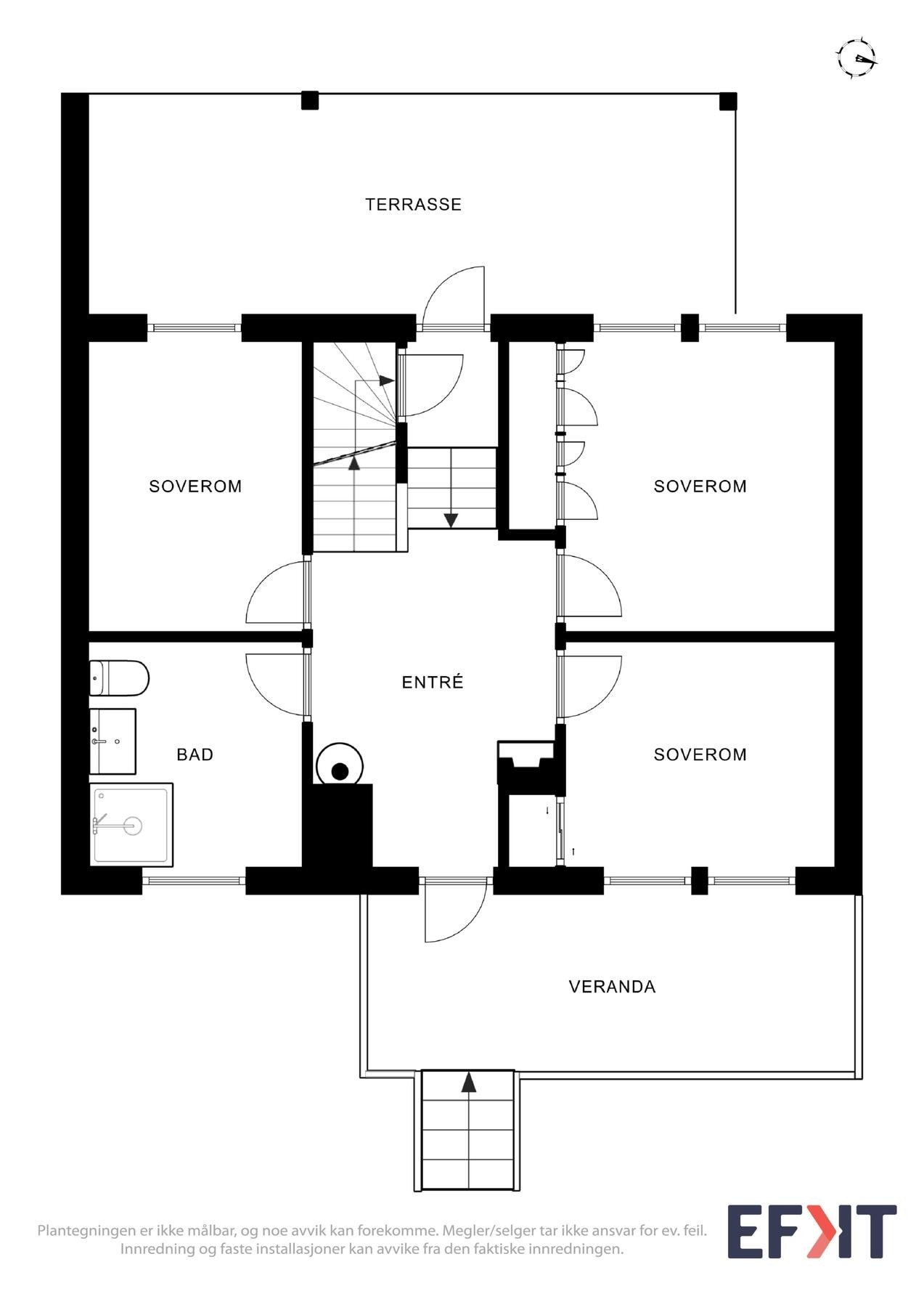 Plantegninger 1. etasje Galleribilde