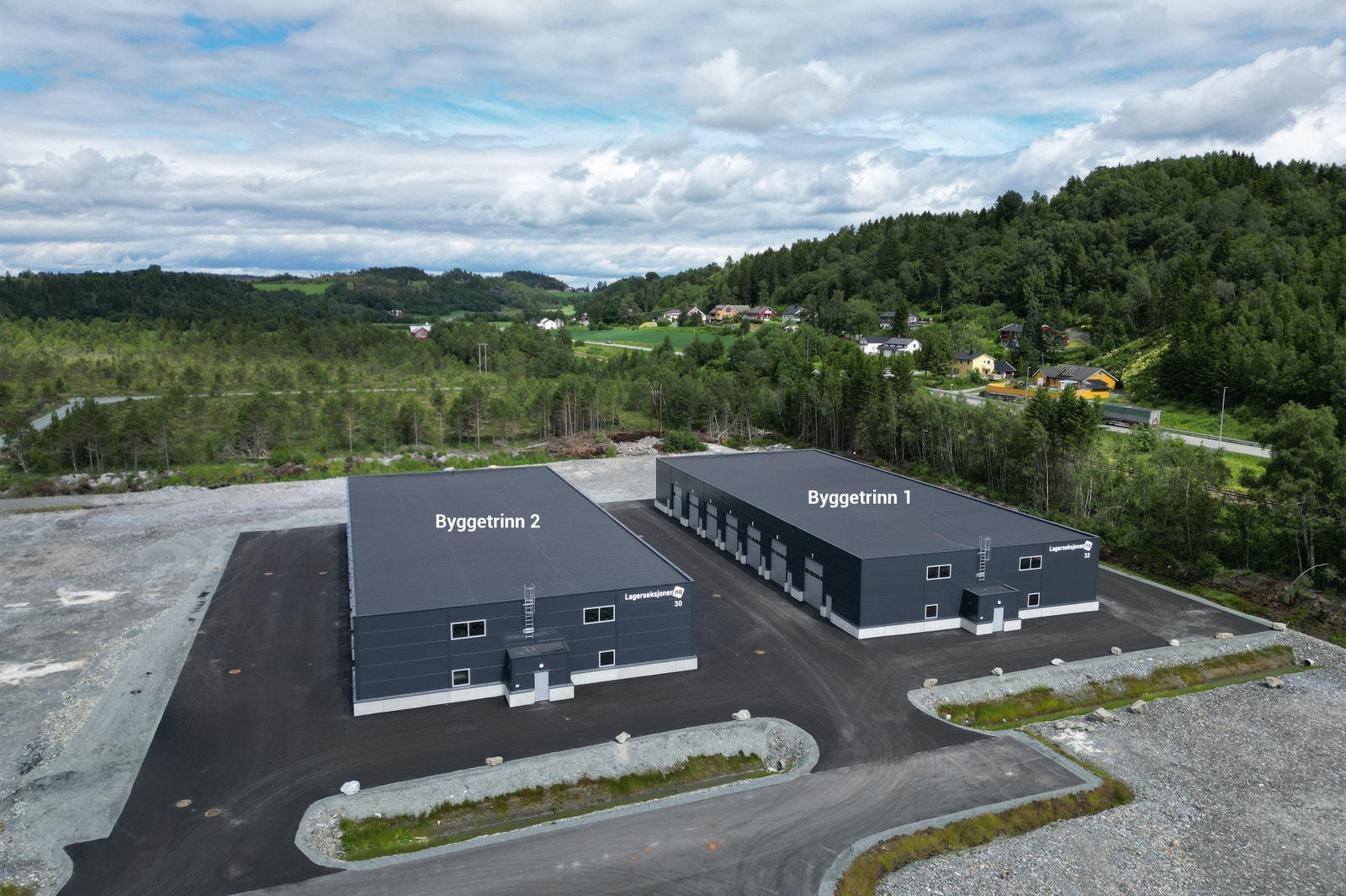 Lagerseksjoner.no | Røra Næringspark | Byggetrinn 1 og 2 Galleribilde