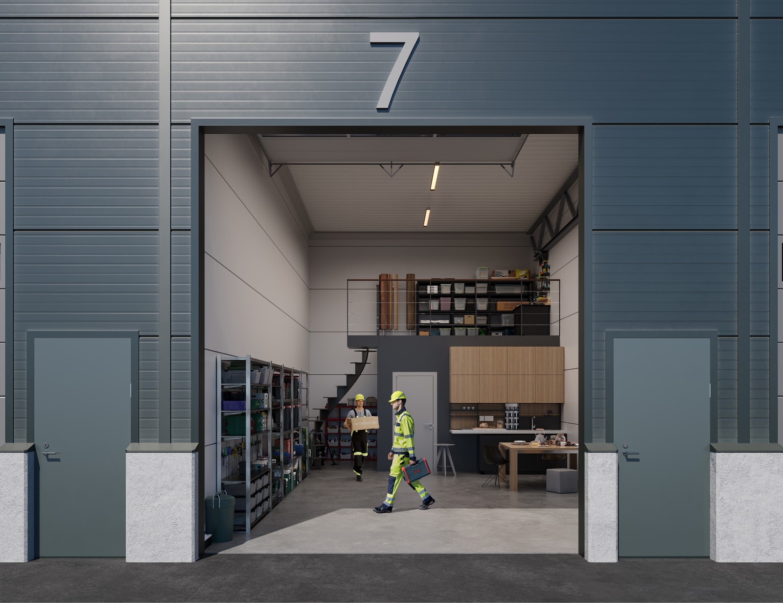 Lagerseksjoner.no | Lagerseksjon 72 m² | Illustrasjonsbilde Galleribilde