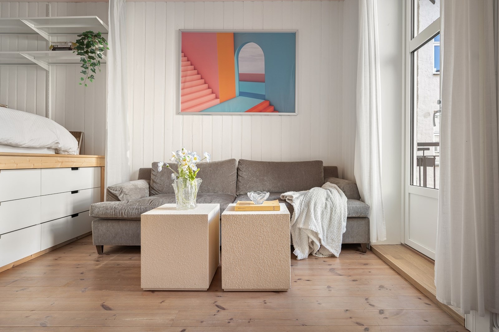 Her får du en supersjarmerende leilighet med klassiske detaljer Galleribilde