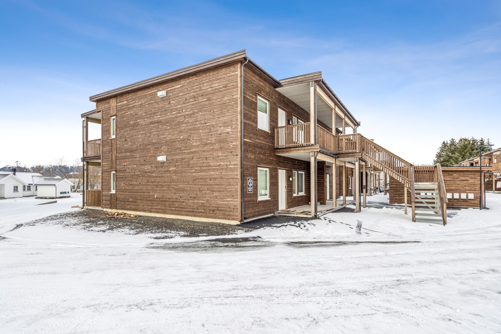 Her bor du fint til i øverste etasje på hjørnet. Galleribilde