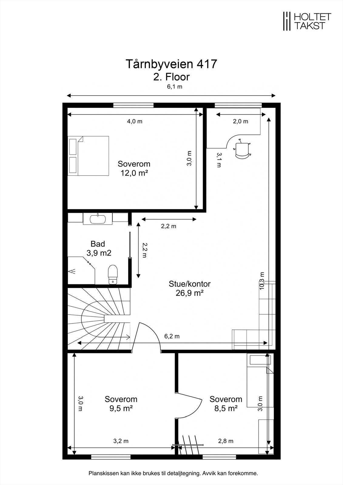 Plantegning 2. etasje! Galleribilde