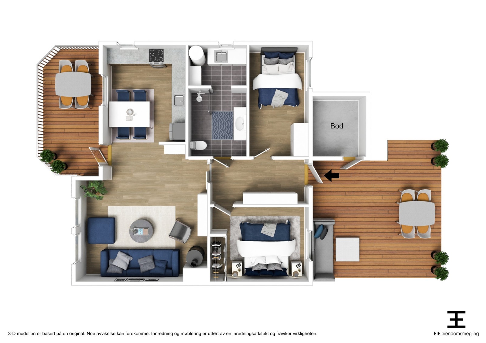 Planskisse Ratvikvegen 7B Galleribilde